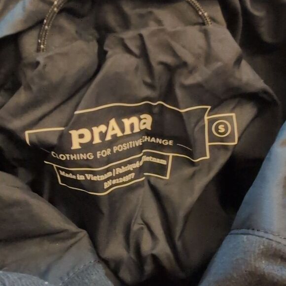 NWT Prana Timber Trail Jacket Black Puffer Removable Hood Down Size S - Picture 6 of 10